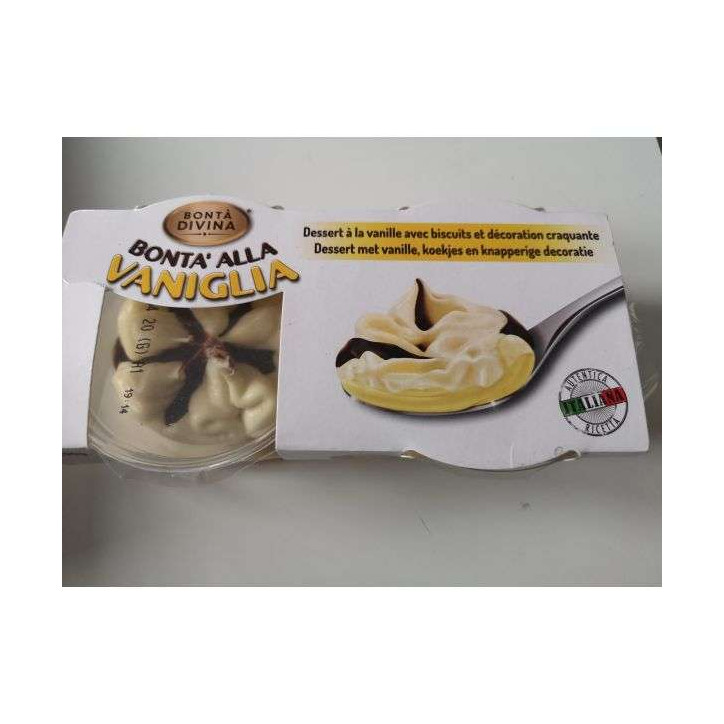 DESSERT VANILLE ITALIEN BONTA DIVINA 180 GRS 