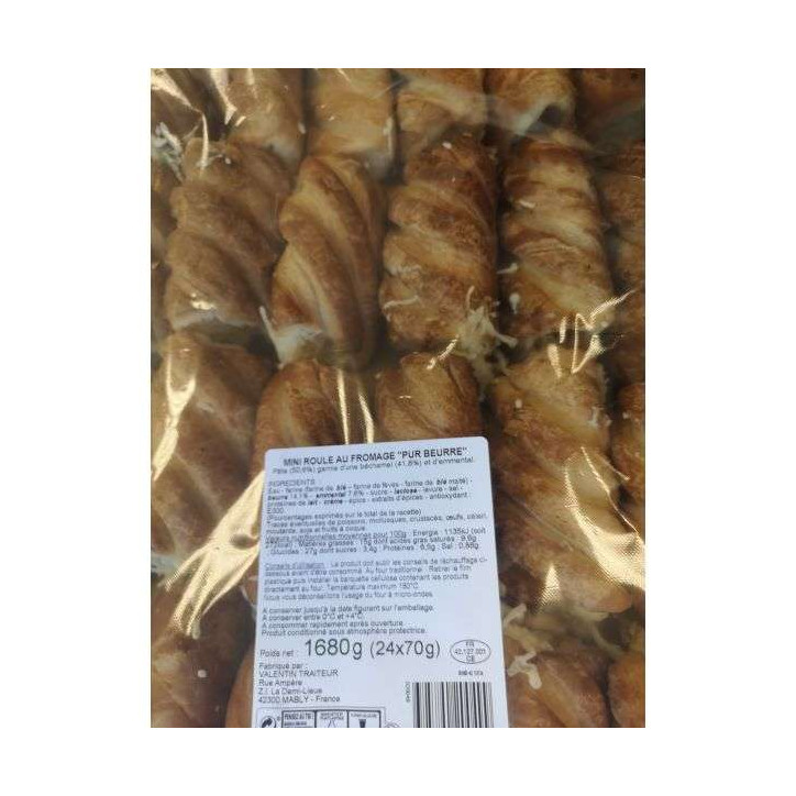 18 MINI ROULE  AU FROMAGE 1260G