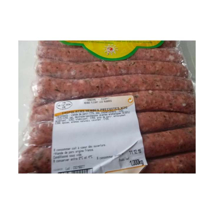 CHIPOLATAS AUX HERBES 1 KG ENV