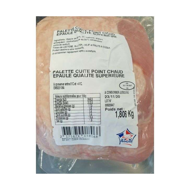 PALETTE CUITE CUITE EPAULE 1.5KG ENV