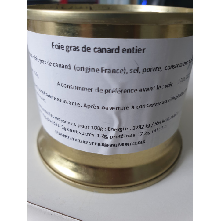 FOIE GRAS CANARD MORCEAUX 150G