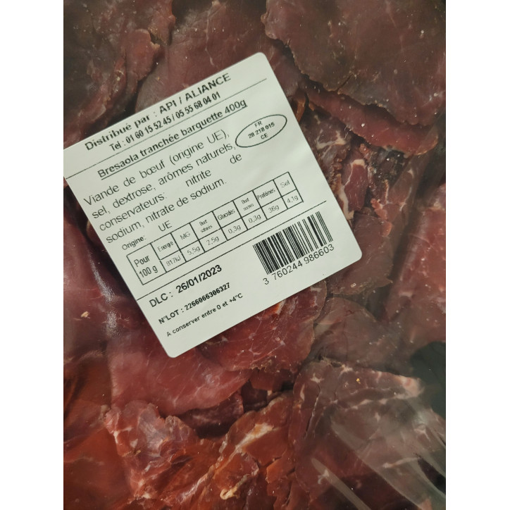 BRESAOLA TRANCHE 400 GR