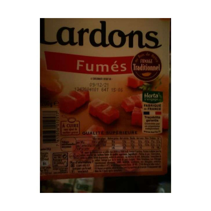 DES DE LARDON FUMÉE 200GRS