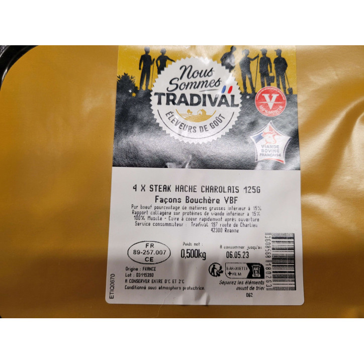 STEAK HACHE CHAROLAIS 500G